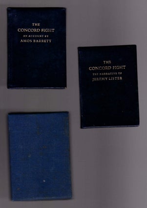 Item #22674 The Concord Fight (2 Volumes). Jeremy Lister, Amos Barrett, Allen French, Forward