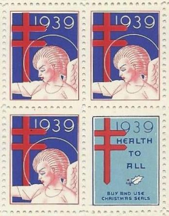Item #27294 Christmas Seal Stamps 1939 [Rockwell Kent]. Rockwell Kent.