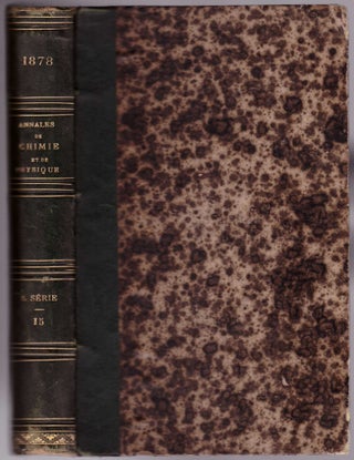 Annales de Chimie et de Physique (5th Series, Volume 15)