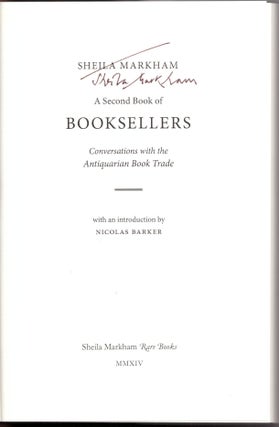 A Second Book of Booksellers: Conversations with the Antiquarian Book Trade