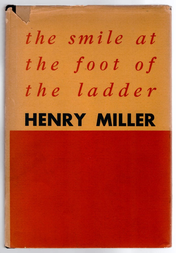 Item #28743 The Smile at the Foot of the Ladder. Henry Miller, Edwin Corle, Merle Armitage, Foreword, Designer.
