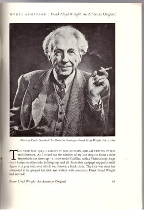 Frank Lloyd Wright. An American Original