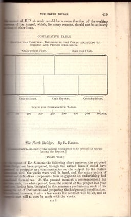 CROSSING THE FIRTH OF FORTH: "The Forth Bridge" (Report of the British Association for the Advancement of Science; Held at Southampton in August 1882, pp. 419-433)