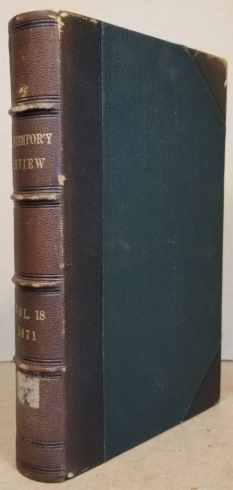 Item #29170 "Mr. Darwin's Critics" (The Contemporary Review, Vol. XVIII, pp. 443-476 pp.). T. H. Huxley, Thomas Henry.