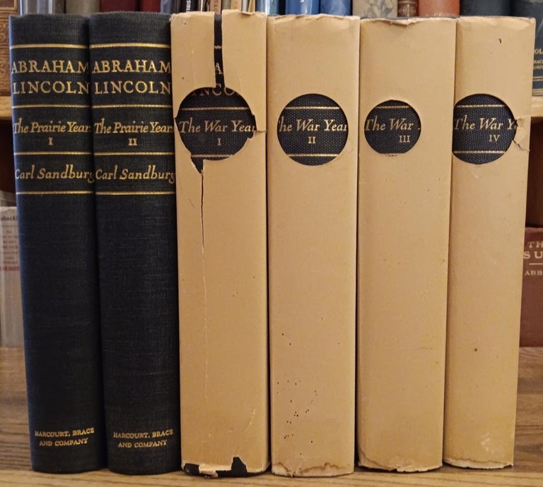 Item #29669 Abraham Lincoln: The Prairie Years (2 Volumes) & The War Years (4 Volumes). Carlr Sandburg.
