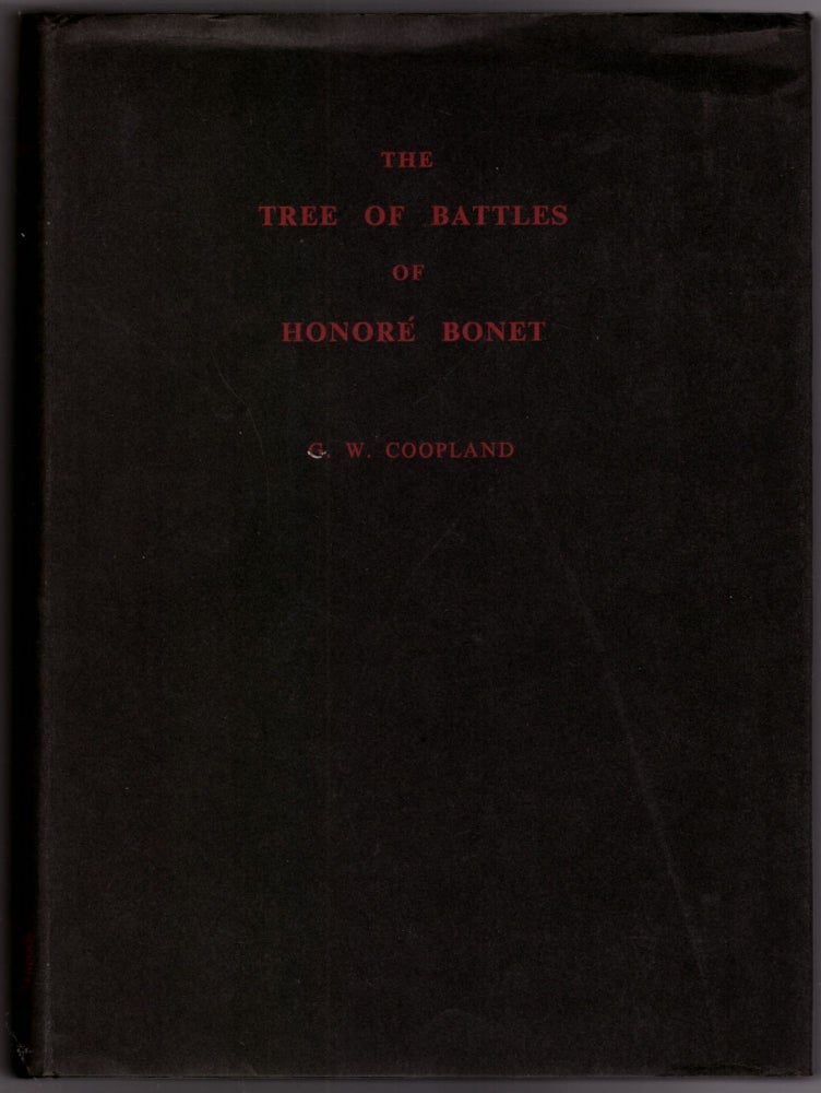 Item #29860 The Tree of Battles of Honoré Bonet. Honoré Bonet, G. W. Coopland, /Introduction.