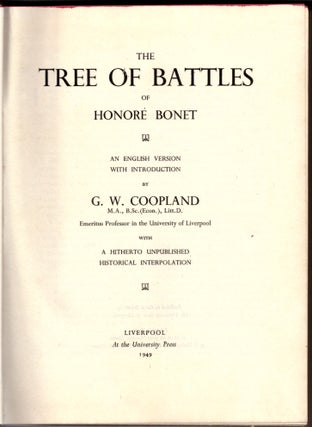 The Tree of Battles of Honoré Bonet