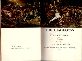 Item #30002 The Longhorns. J. Frank Dobie, Tom Lea, Artist