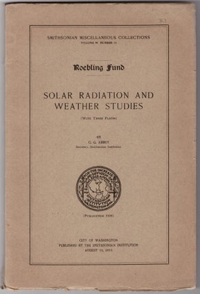 Item #30201 Solar Radiation and Weather Studies (Vol 94, No. 10); The Dependence of Terrestrial...