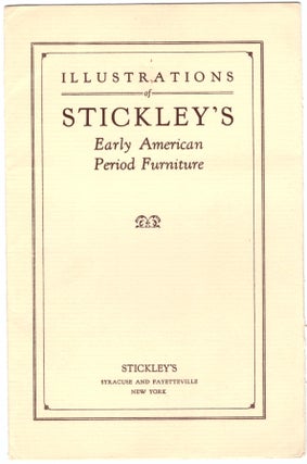 Item #30206 Illustrations of Stickley's Early American Period Furniture [Advertising Packet]. L.,...