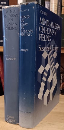 Item #30305 Mind: An Essay on Human Feeling (2 Volumes). Susanne K. Langer