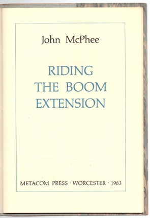 Riding the Boom Extension