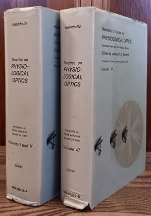 Item #30640 Helmholtz's Treatise on Physiological Optics (2 Volumes). Herman Von Helmholtz, James...
